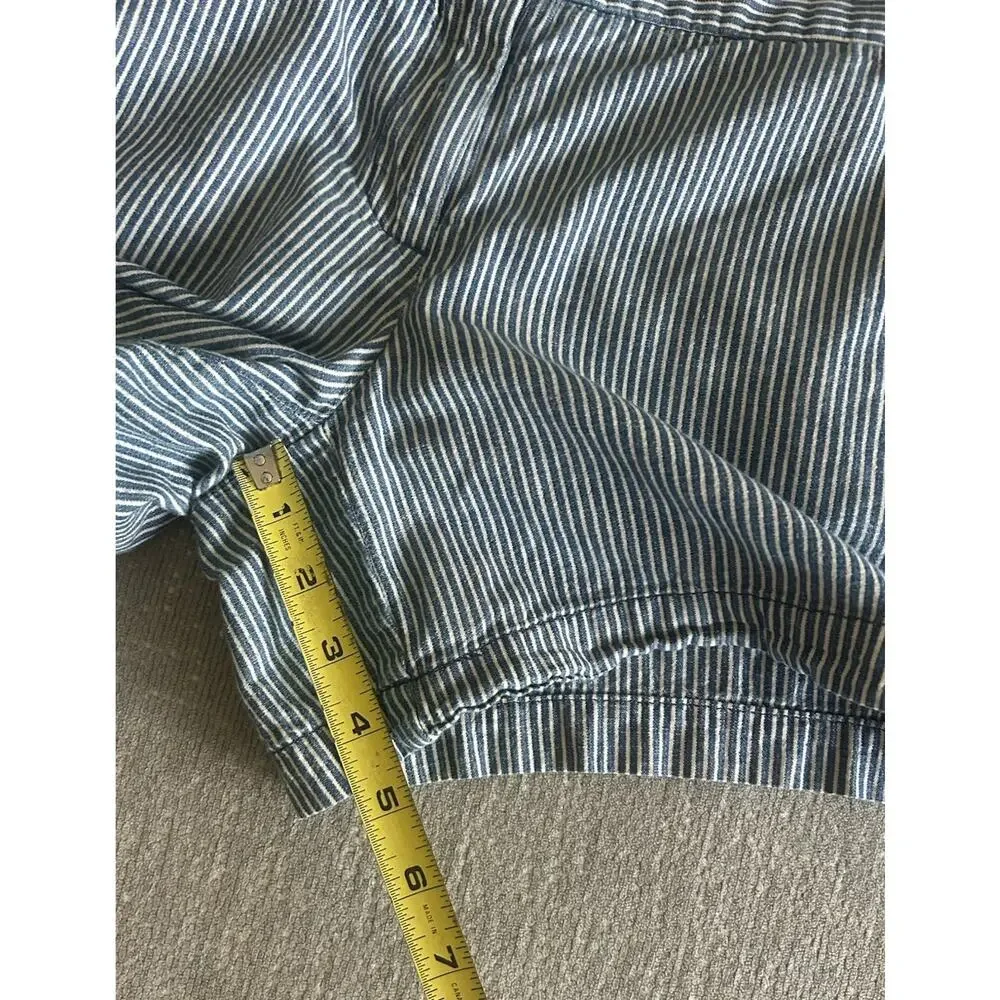 J Crew Stripped Coastal Nautical 90’s Shorts Size 10 Summer Preppy Classic - Picture 9 of 10
